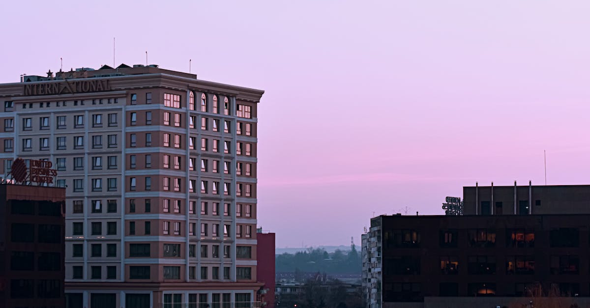 cityscape-with-modern-international-hotel-on-sunset