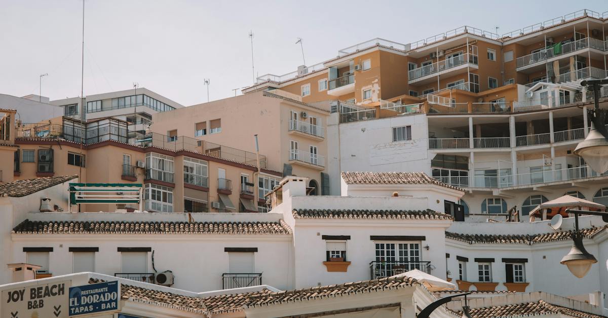 clear-sky-over-buildings-and-restaurants-in-town